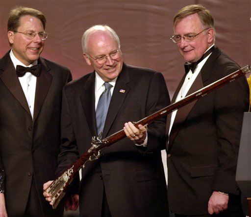 Cheney's got a gun